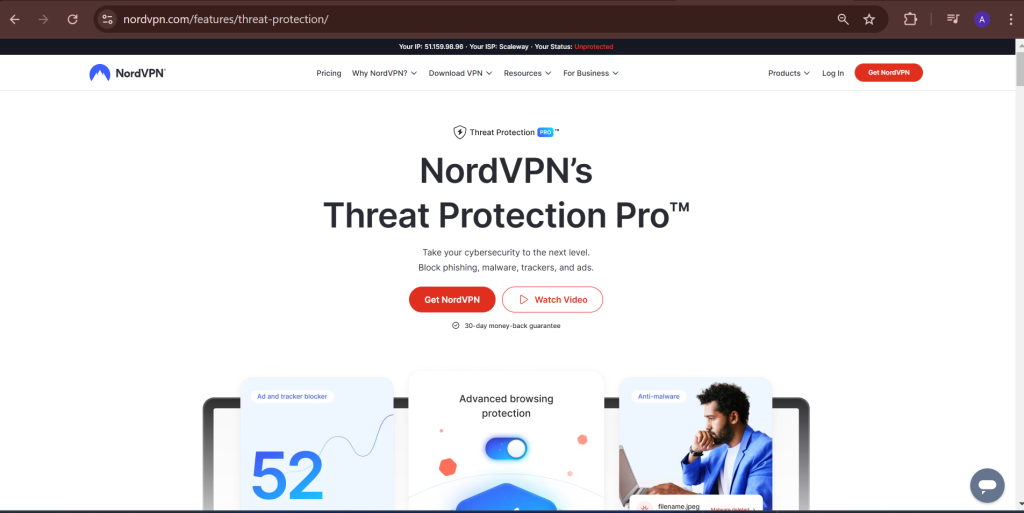 Threat Protection Pro NordVPN