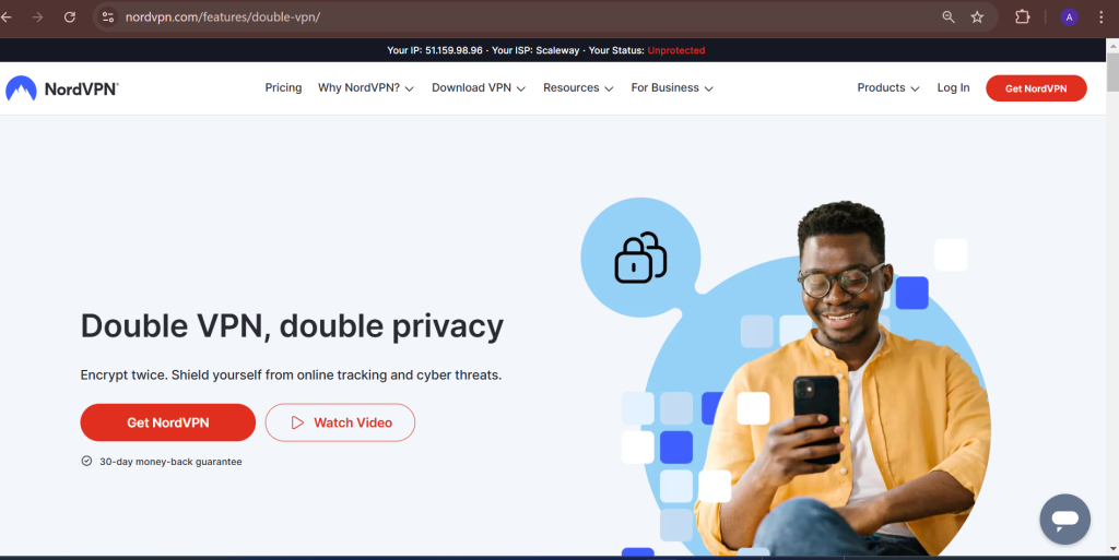 Double VPN, double privacy NordVPN